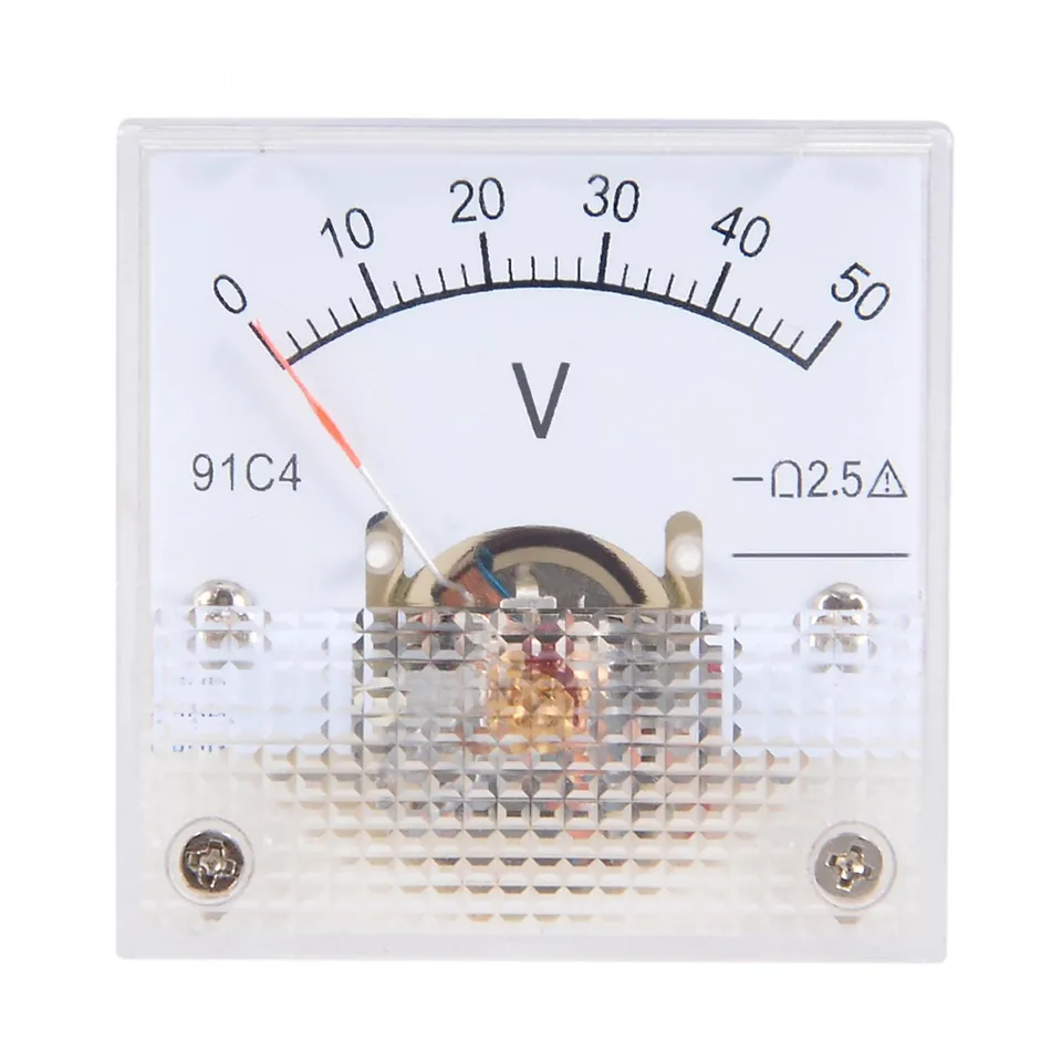 Sourcing Map 91C4 Voltmètre Analogique Panneau DC 0-50V