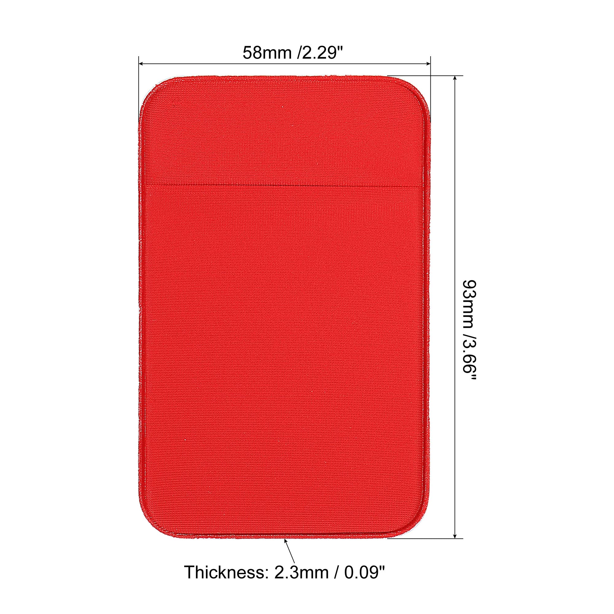 Sourcing Map Electronics porte-carte téléphone extensible rouge lot 3