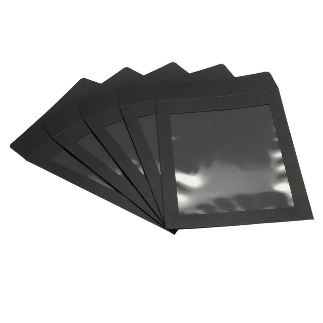 sourcing map A5 enveloppes fenêtre noires 10 pièces 22x17 cm