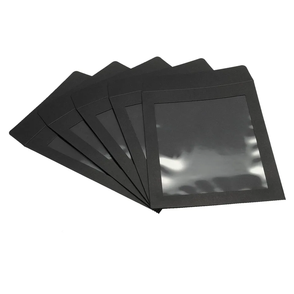 sourcing map A5 enveloppes fenêtre noires 10 pièces 22x17 cm