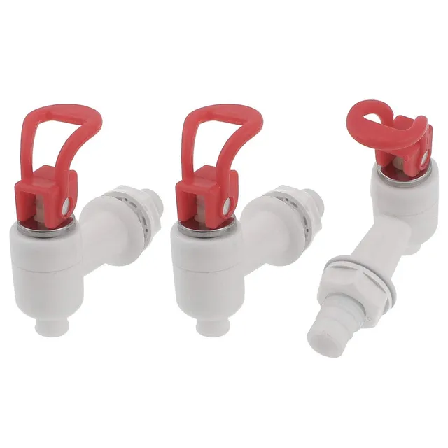 sourcingmap Robinet Distributeur Eau Plastique 17mm Lot 3 Blanc