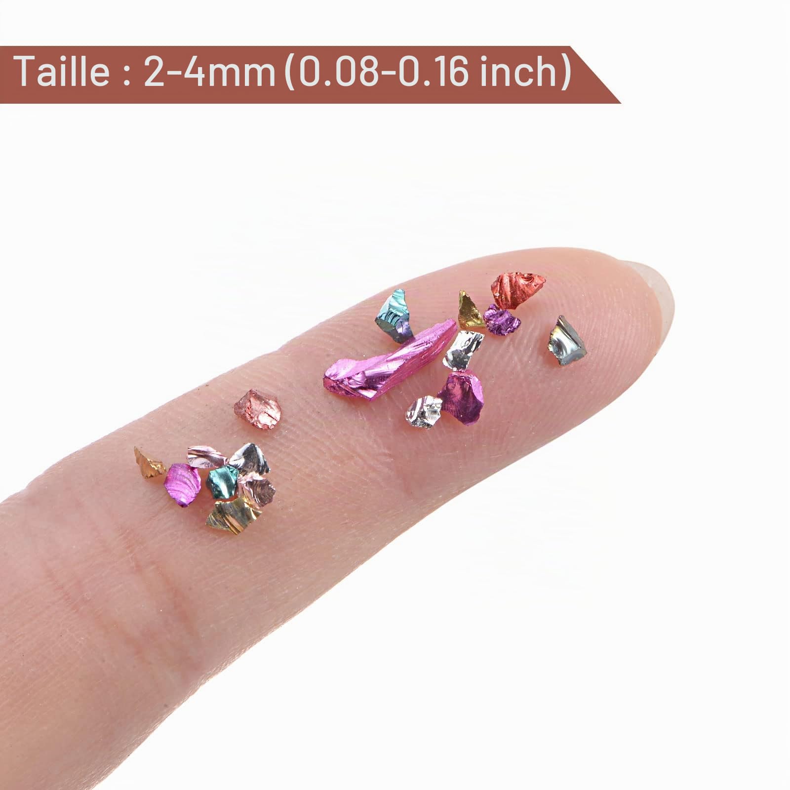 Sourcingmap Home & Garden paillettes verre 2-4 mm 20 g