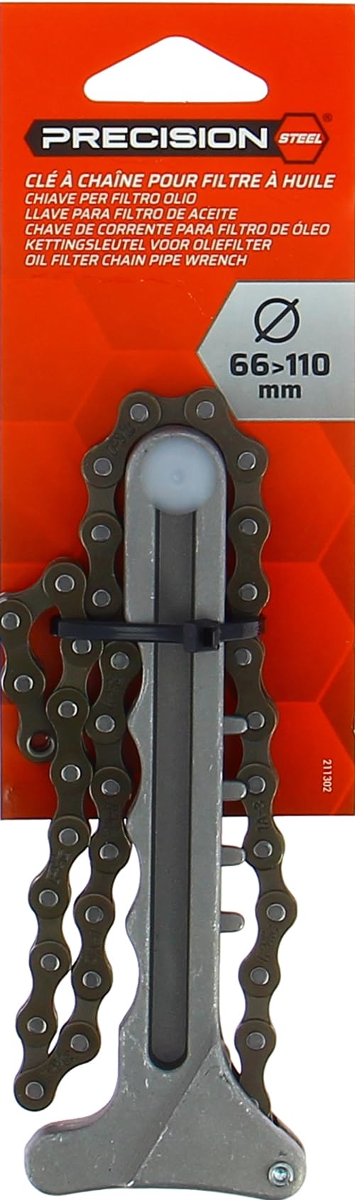 PRECISION STEEL Outils de vidange clé à chaîne filtre à huile ajustable