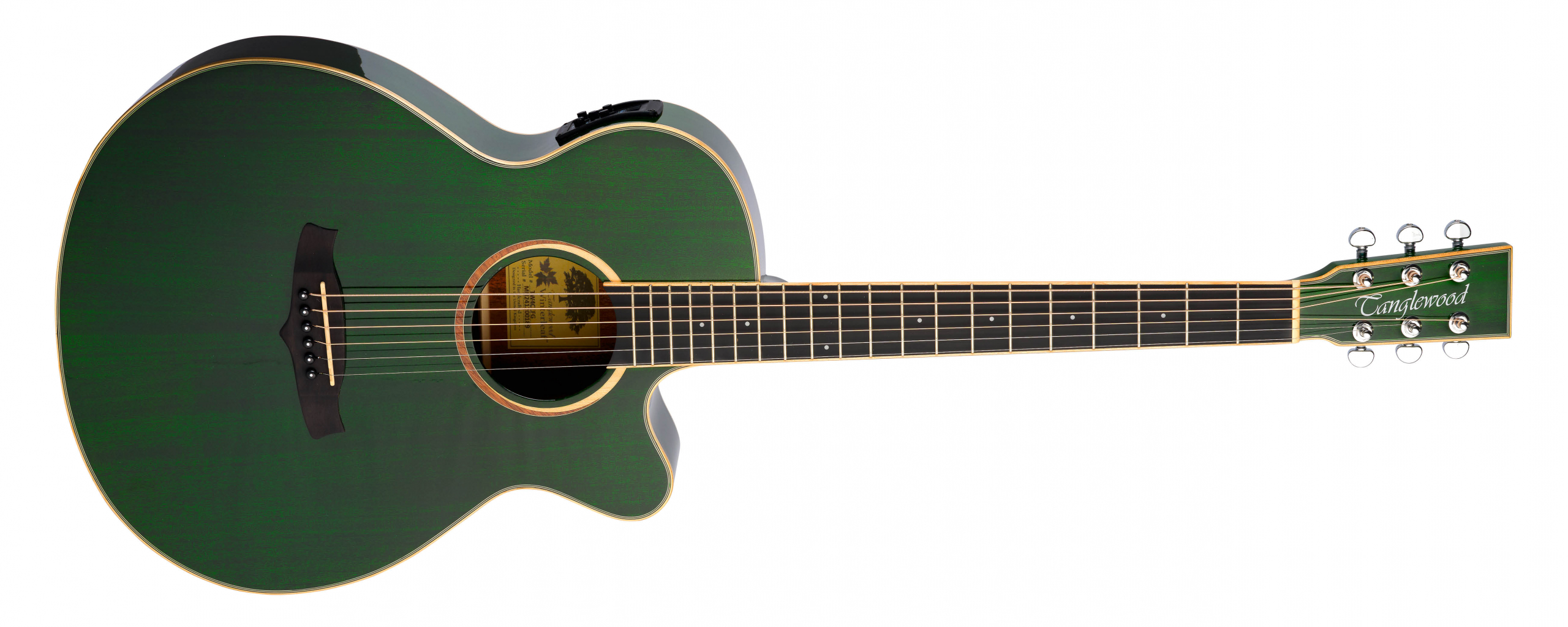 Tanglewood Winterleaf TW4CEFG guitare folk électro pan coupé