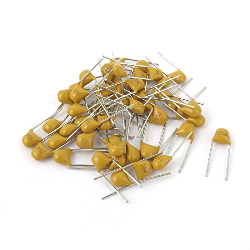 Sourcingmap 104 Condensateur Céramique 0,1µF 50V 50 pcs