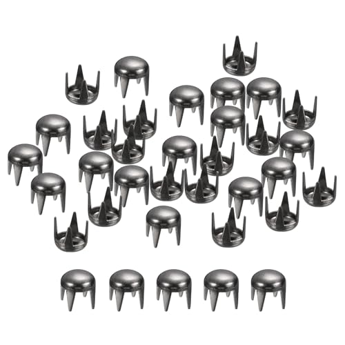 sourcing map Home & Garden clous ronds métal 4mm noir lot 200 laiton
