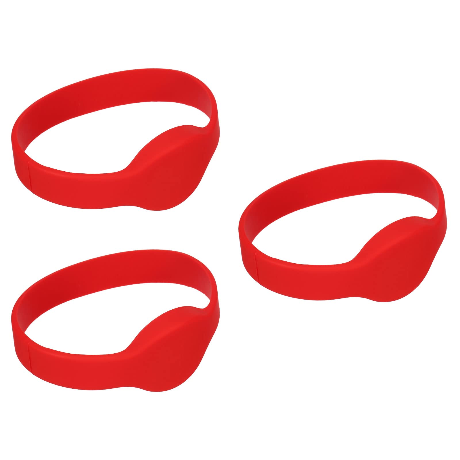 SOURCINGMAP TK4100 bracelet RFID 125kHz rouge lot 3 silicone