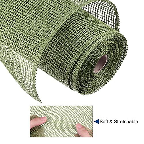 sourcing map Home & Garden ruban maille 10 pouces vert foncé 9 m