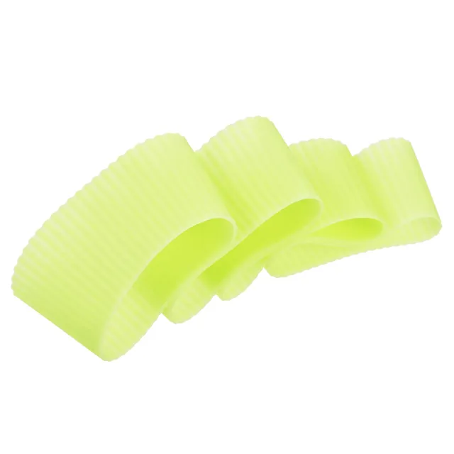 sourcingmap Manchon Tasse Silicone Jaune Lot 4 Antidérapant