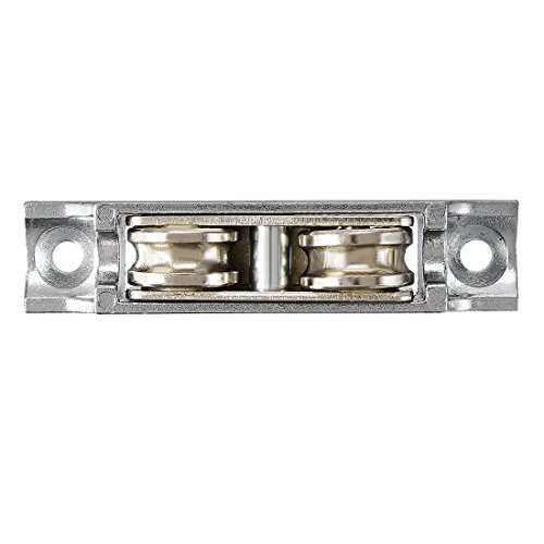 Sourcingmap Roulette Porte Coulissante 16mm Double Roue Acier