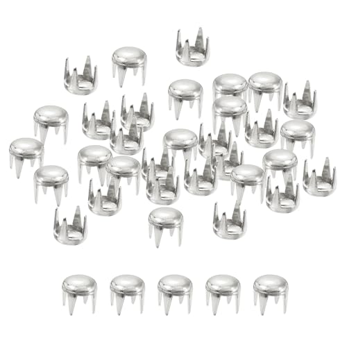 Sourcingmap Home & Garden Clou Dôme Métal Argenté 4mm Lot 100 Laiton