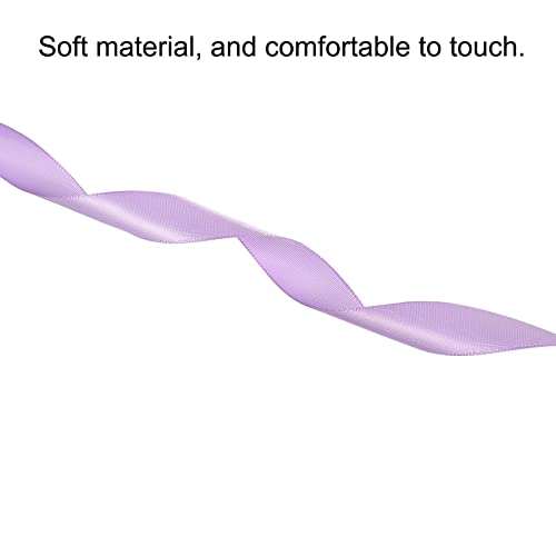 Sourcing Map Rouleau Ruban Satin Violet 20mm x 91,4m Polyester