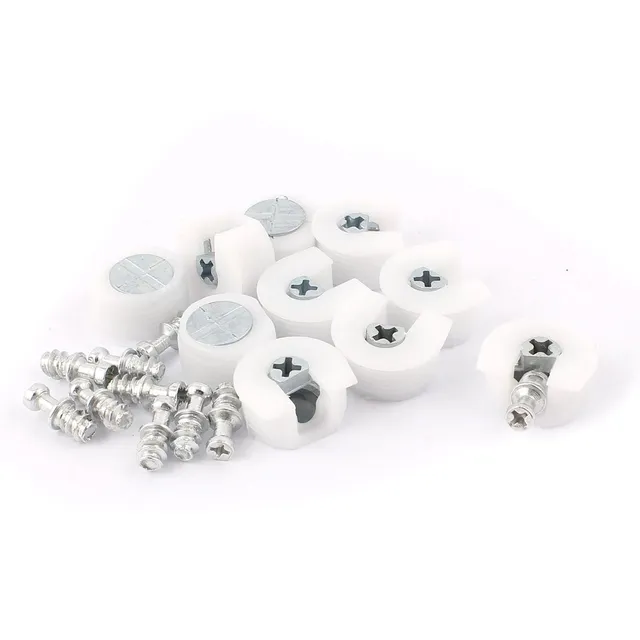 sourcingmap taquet étagère blanc support verre lot de 10