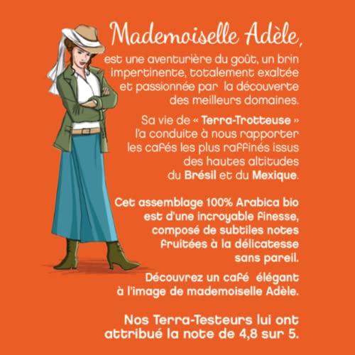 Terramoka Mademoiselle Adèle café en grains 1 kg bio