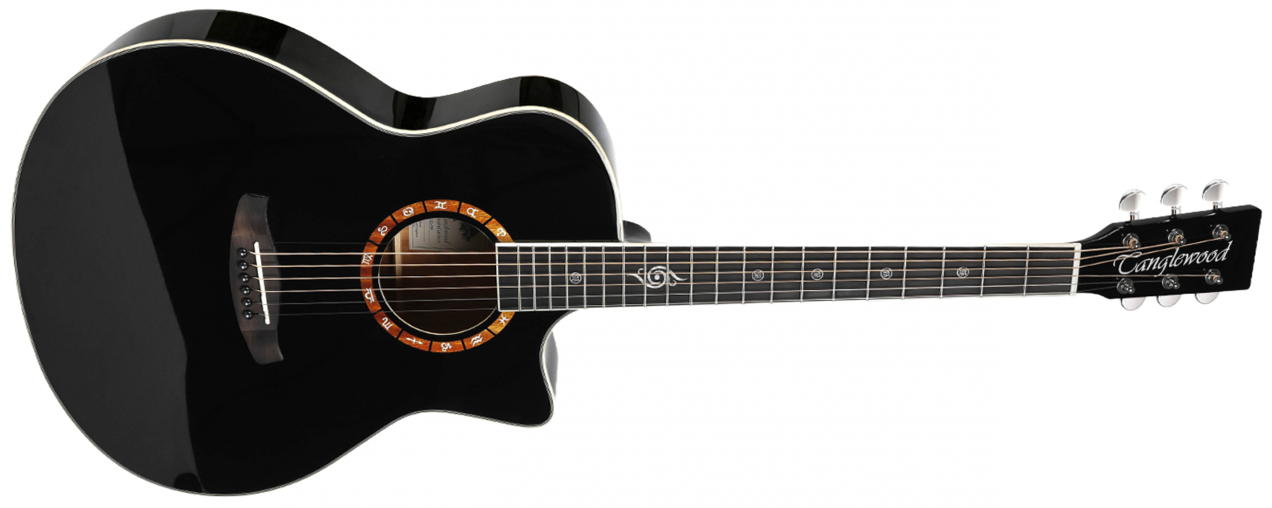 Tanglewood Zodiac T20G-BK guitare folk acoustique noire