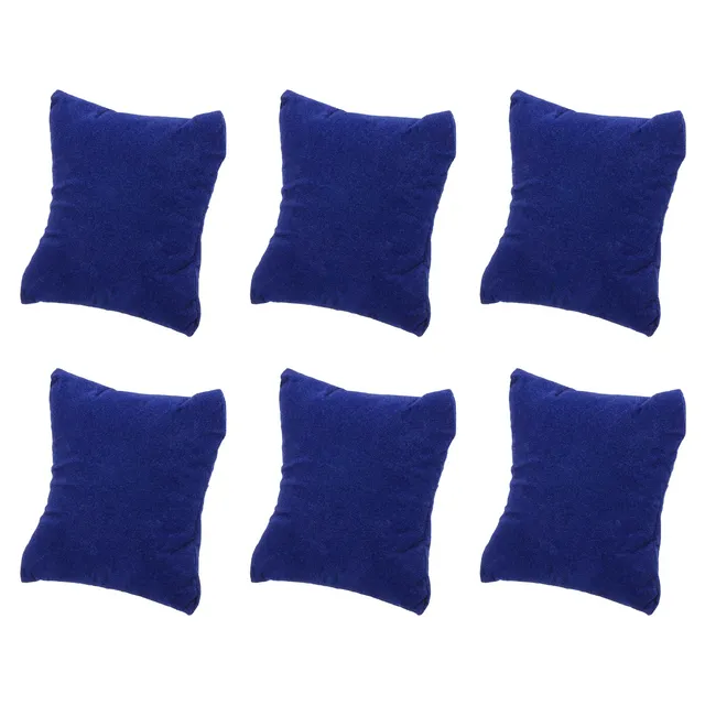 Sourcing Map Lot 6 coussins montre flanelle bleu 85mm