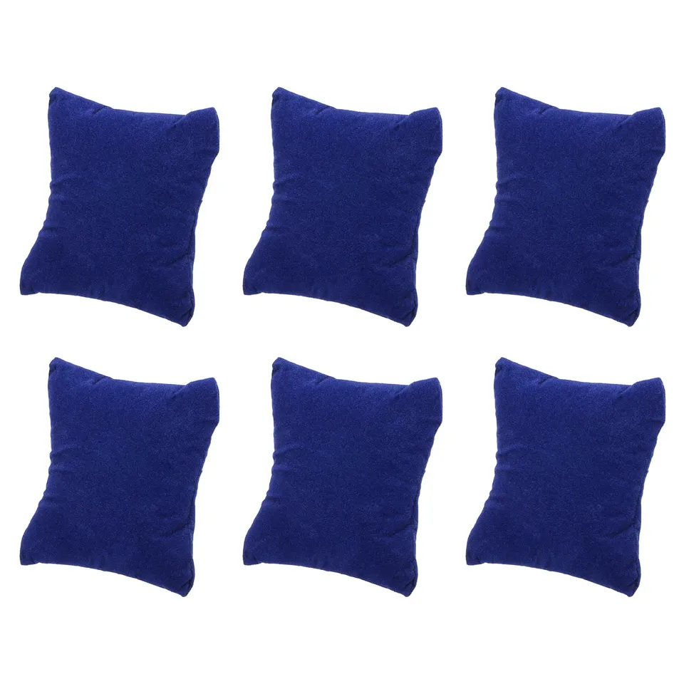 Sourcing Map Lot 6 coussins montre flanelle bleu 85mm