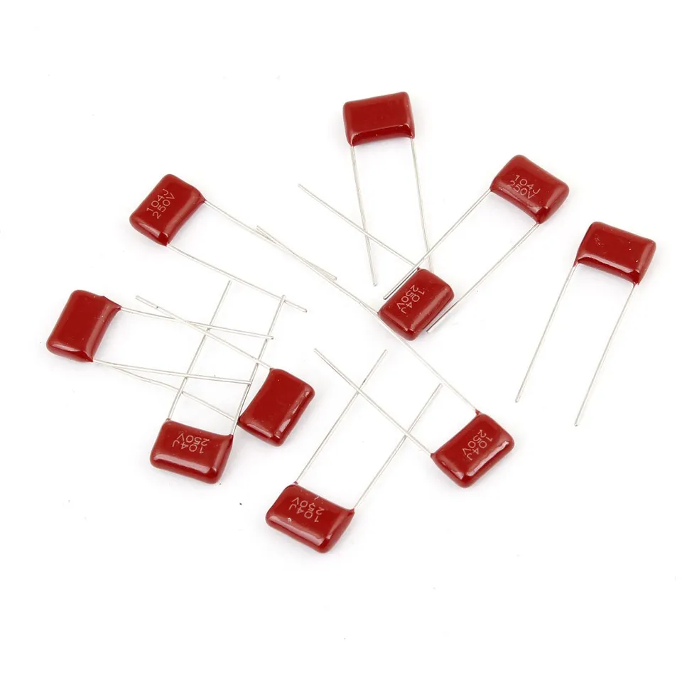 Sourcing Map Condensateur polyester 0,1µF 250V lot de 10