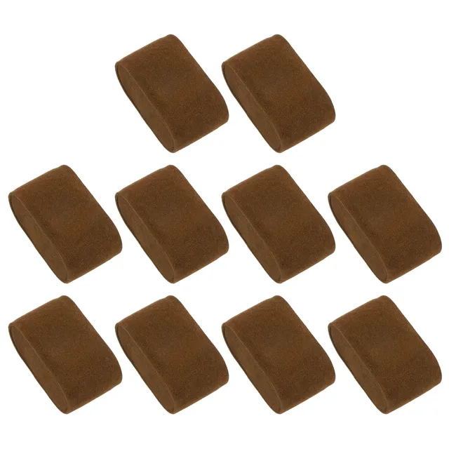 Sourcing Map Lot 10 coussins montre flanelle café 76mm