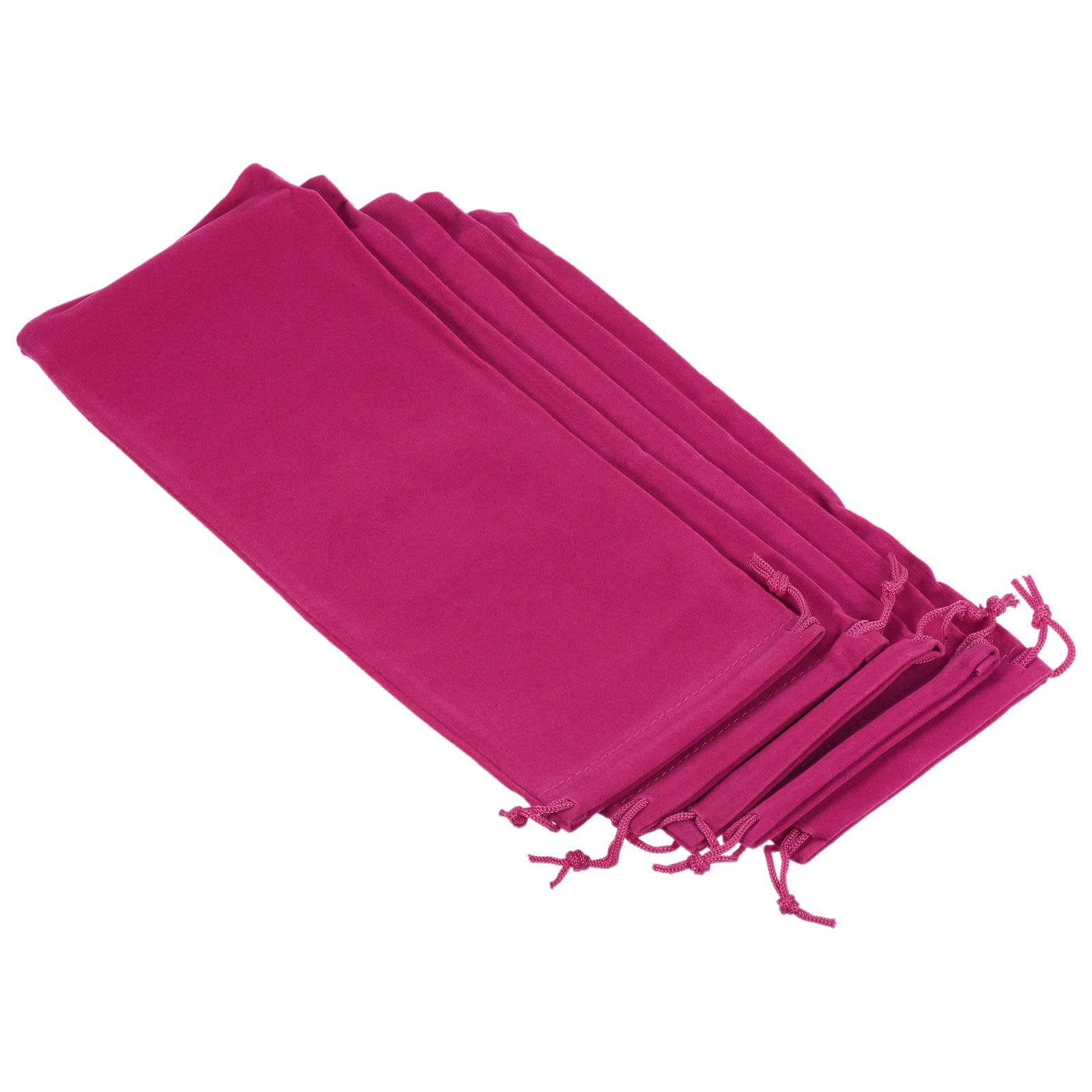 sourcingmap Pochette Microfibre 25x10cm Rose Rouge x5 Lunettes