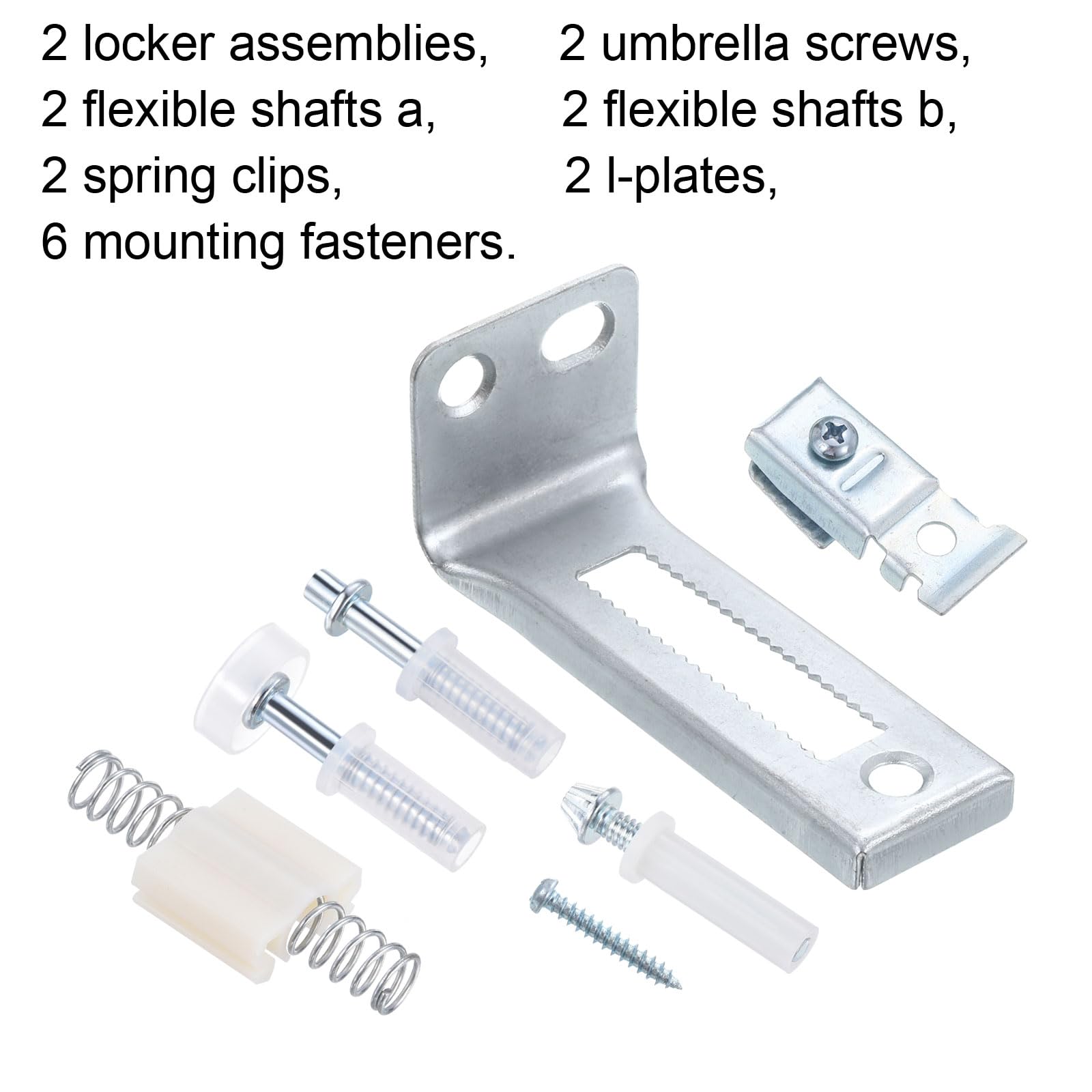 SOURCINGMAP Kit Réparation Quincaillerie Porte Pliante Inox