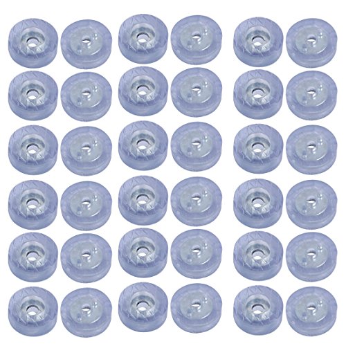 Sourcingmap Home & Garden patin caoutchouc 18x7mm 36pcs transparent