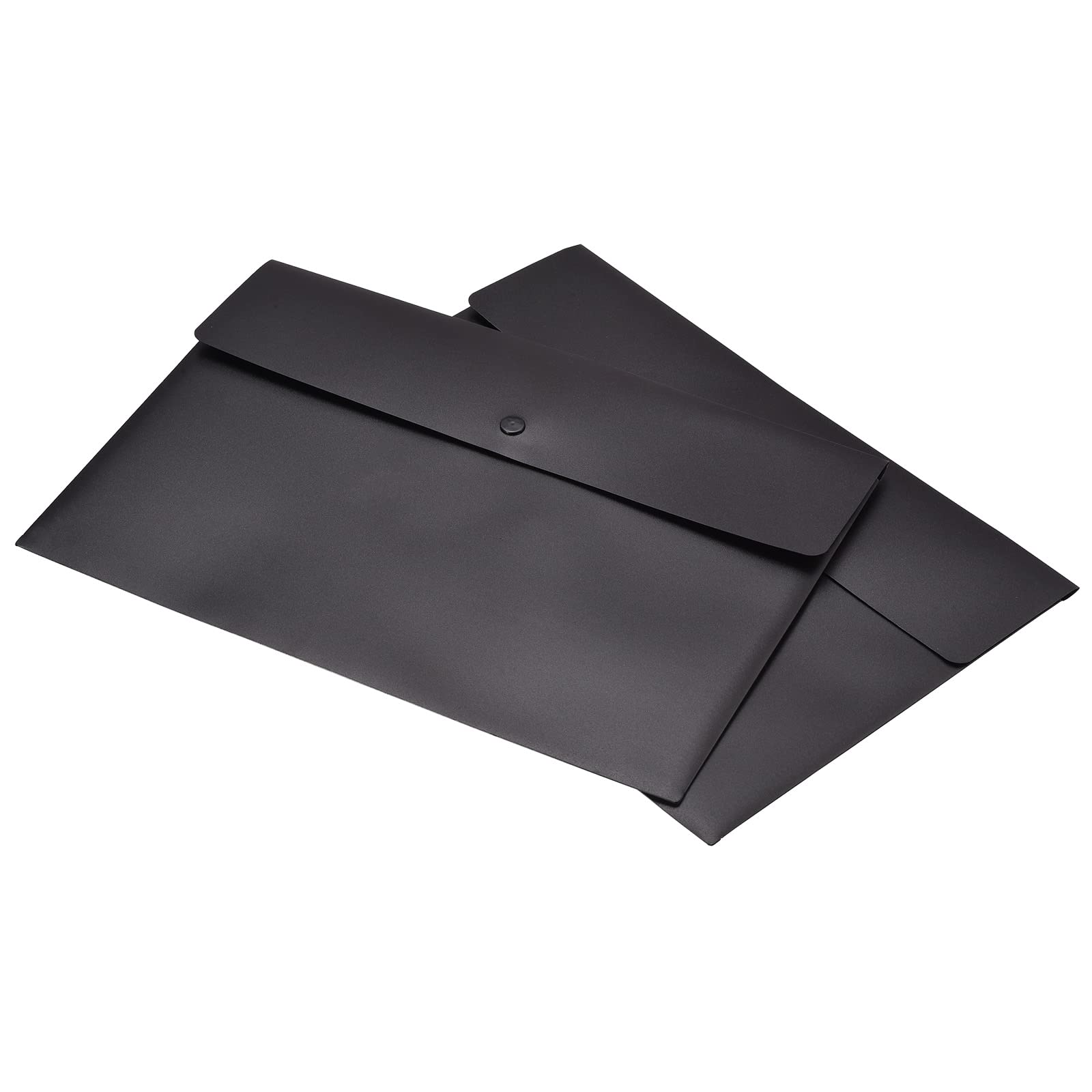 sourcing map A4 pochette à bouton noire lot de 10