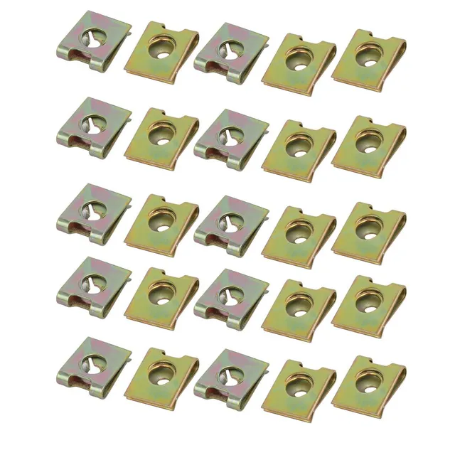 Sourcingmap Automotive écrou U M3 acier ressort 25 pcs
