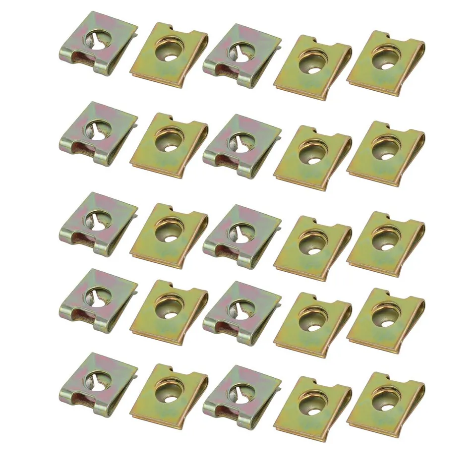 Sourcingmap Automotive écrou U M3 acier ressort 25 pcs