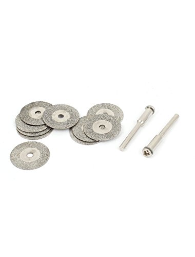 Sourcingmap Disque Diamant 20mm 10 pcs + Mandrin 3mm