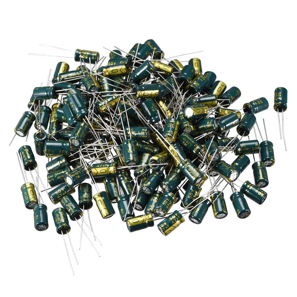 sourcingmap 47uF 50V condensateur électrolytique 150 pcs 6,3x11mm