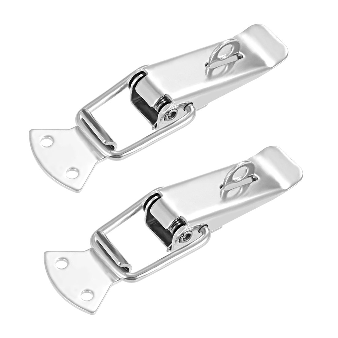 Sourcing Map Fermoir Levier Inox 127mm Lot de 2