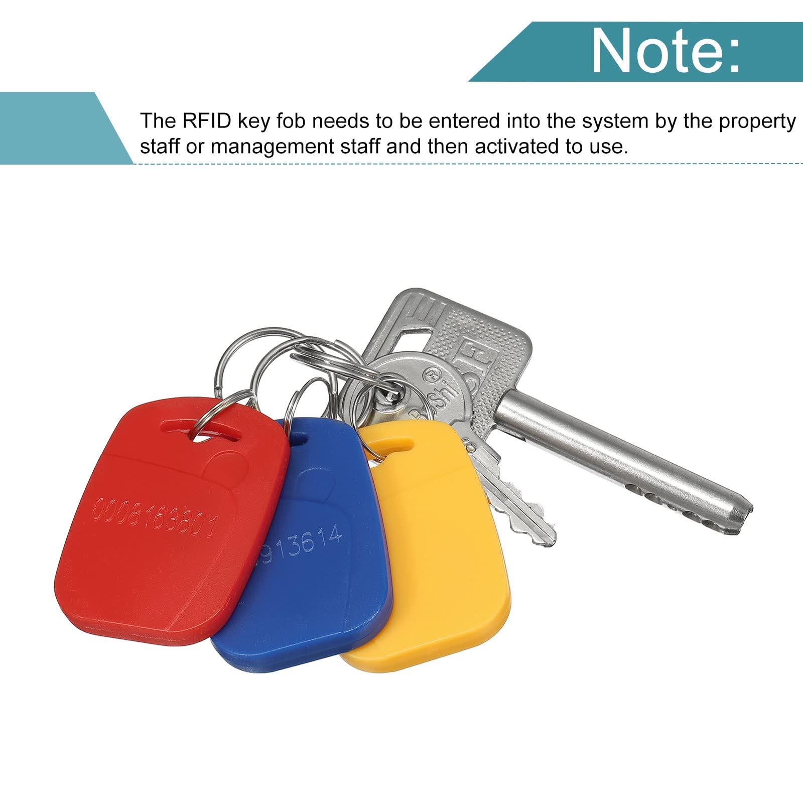 sourcing map double frequence porte-cles RFID 3 couleurs x12