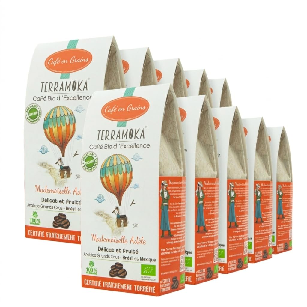 Terramoka Mademoiselle Adèle café grains bio 1 kg fruité