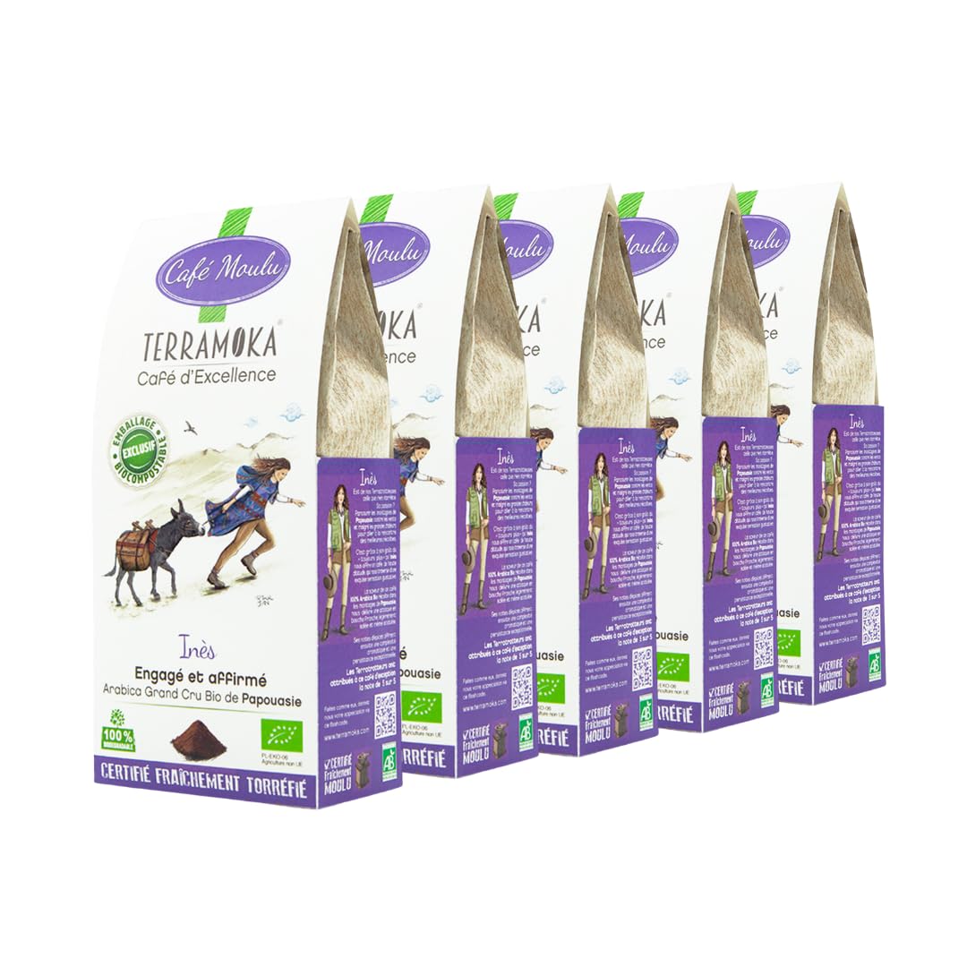 Terramoka Inès Café Moulu Bio Papouasie 1,25 kg