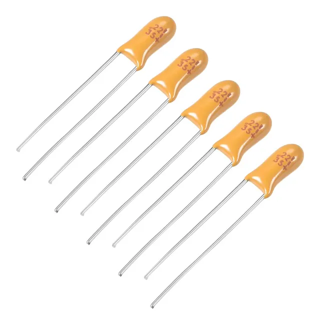 sourcing map 0,22uF 35V condensateur tantale 5 pièces radial