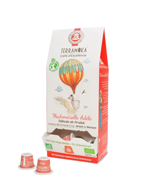 Terramoka Mademoiselle Adèle capsule café bio x60 arabica