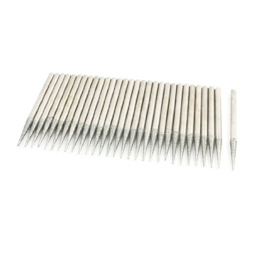 SOURCINGMAP Industrial Fraise Diamant Cône 15x1mm Tige 3mm 30Pcs