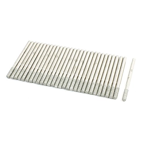 Sourcingmap Fraise Diamant Cylindrique 3mm Lot de 30