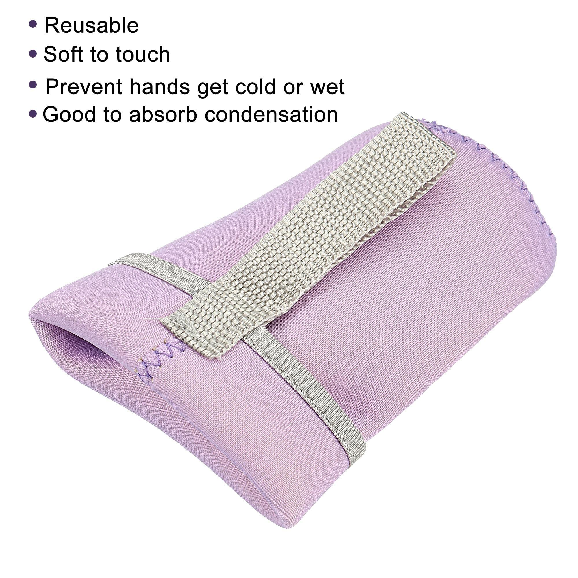 sourcing map Home & Garden manchon bouteille 500ml lot 6 violet