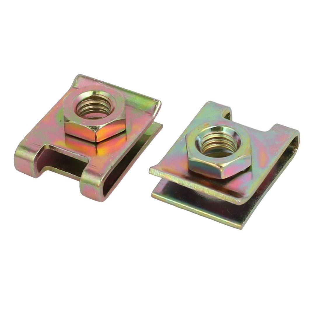 sourcingmap Automotive Écrou U M6 Acier Ressort 20pcs