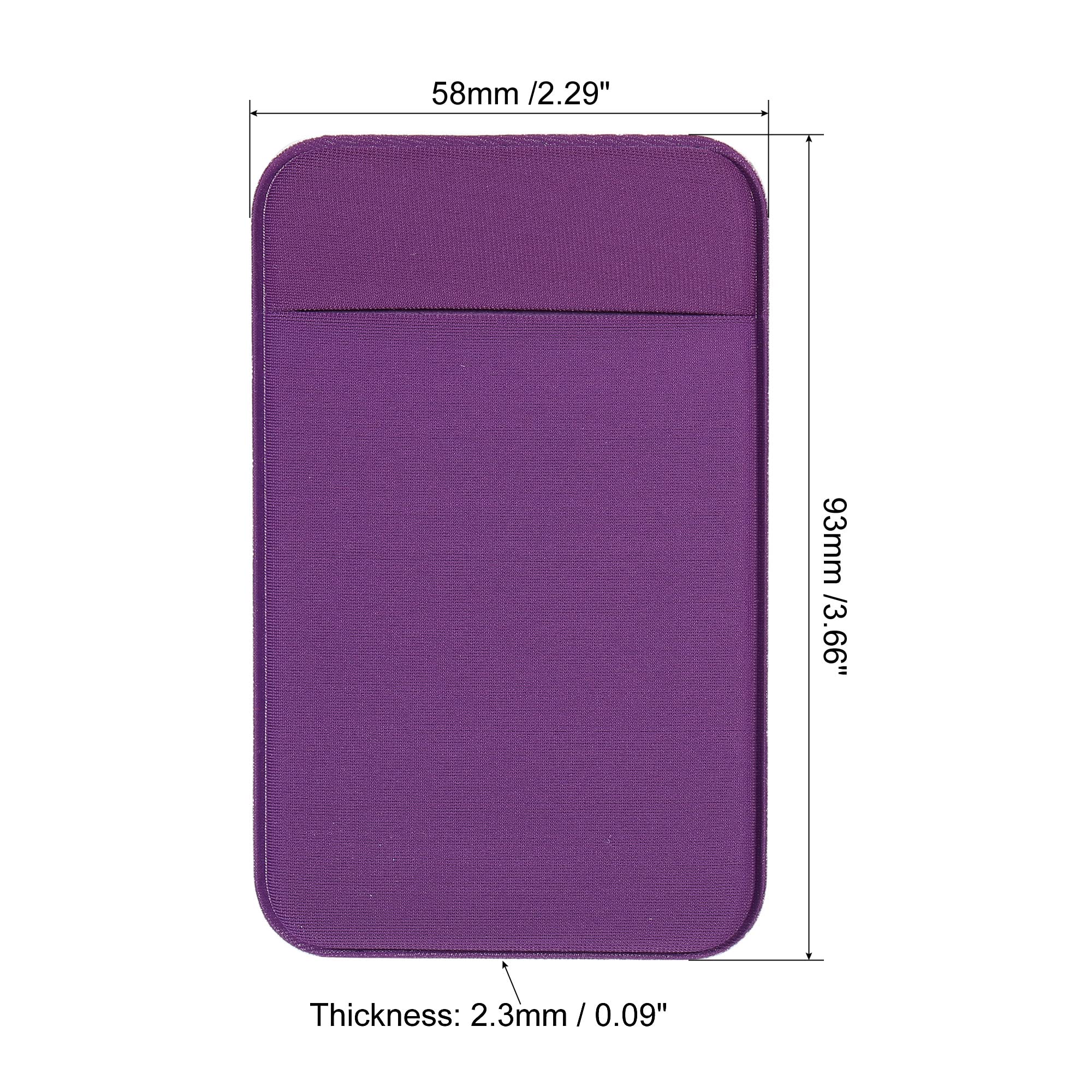 sourcing map porte-carte téléphone spandex violet lot de 3