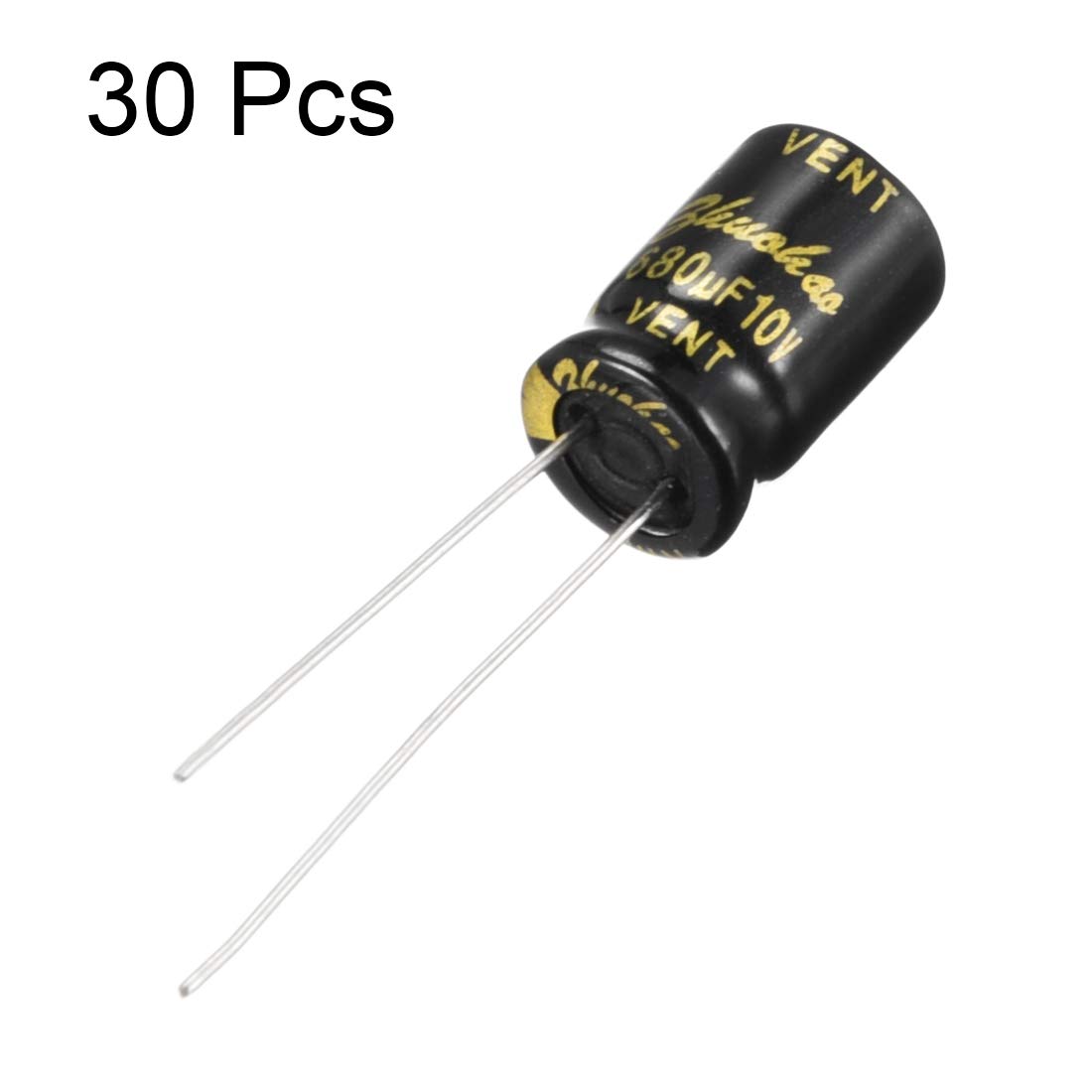 Sourcing Map Condensateur Électrolytique 680uF 10V 8x12mm Lot 30