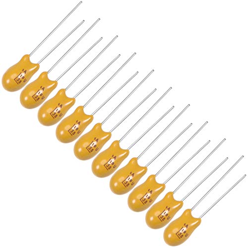Sourcingmap Industrial 10uF 35V condensateur tantale 10 pcs jaune