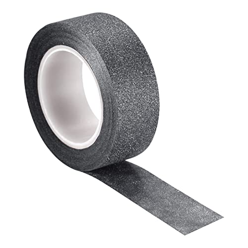 sourcingmap Home ruban paillettes noir 1,5 cm x 10 m