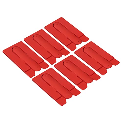 sourcing map porte-carte téléphone silicone rouge lot de 6
