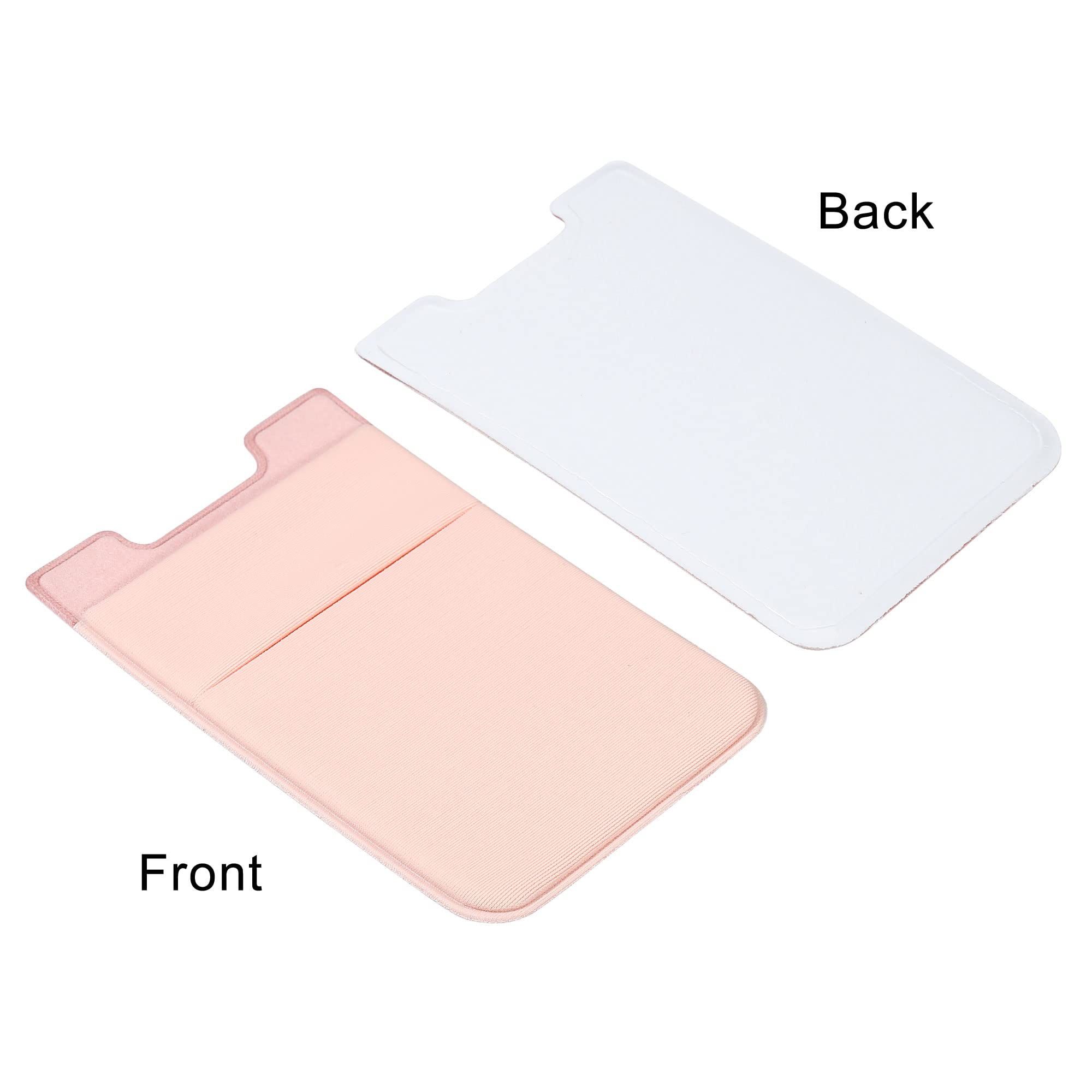 Sourcing Map porte-carte adhésif double couche rose rouge x2