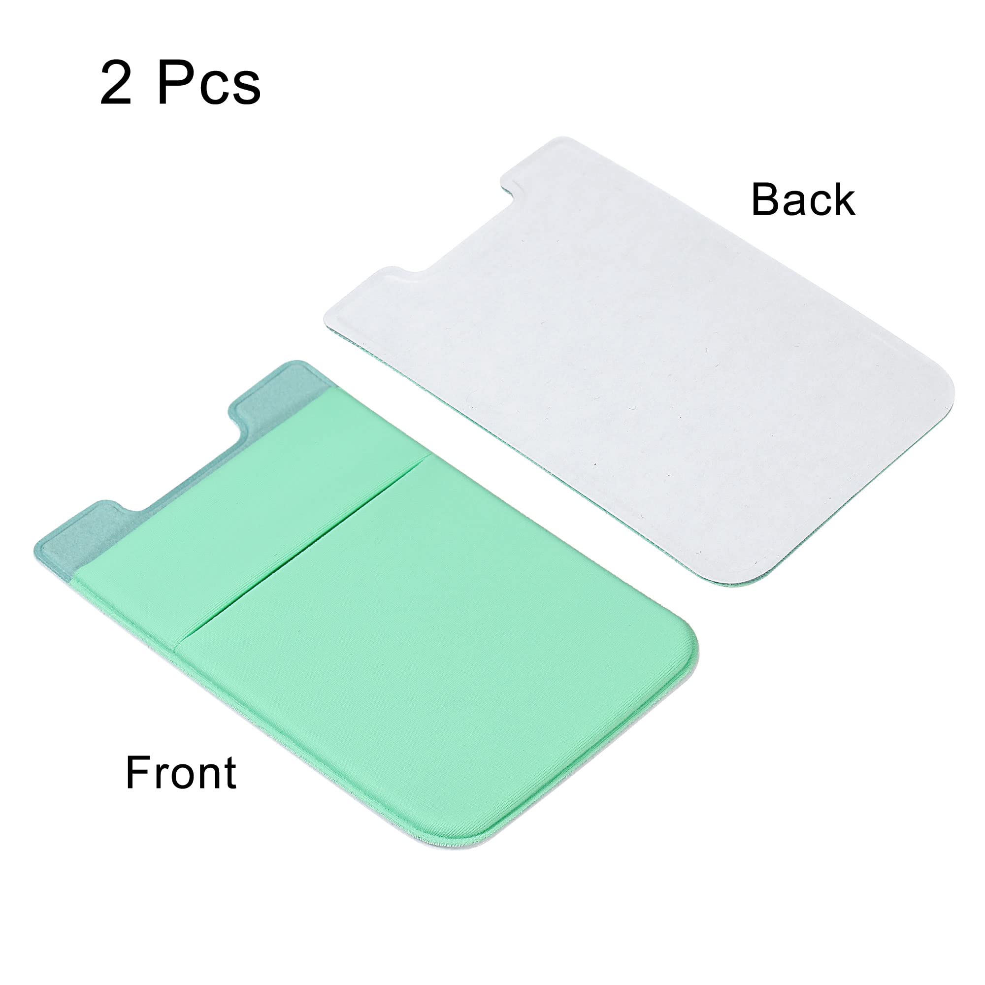 Sourcing Map Porte-Carte Téléphone Spandex 2 Pièces Vert