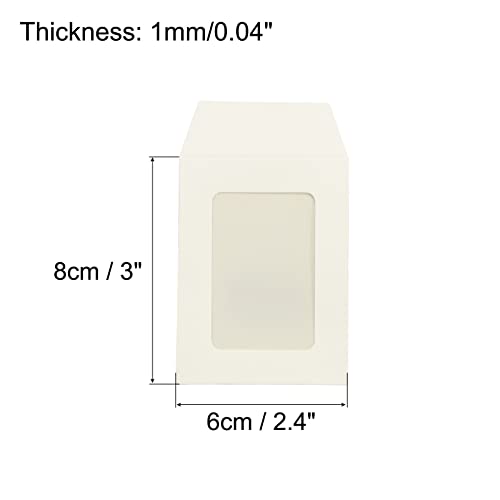 sourcingmap 3 pouces enveloppe à fenêtre blanche lot 10 simple face