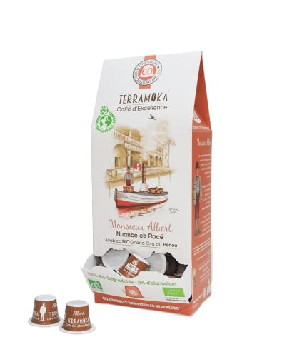 Terramoka Monsieur Albert capsules café Pérou bio 60 fruité